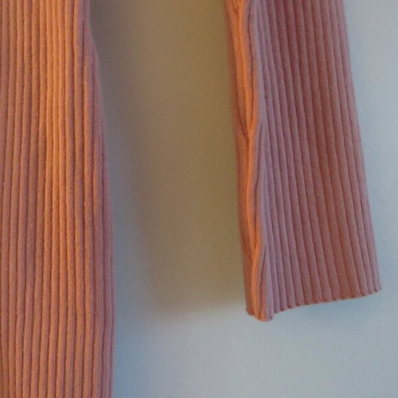 MAJORELLE Salone Mini Dress Stretch Ribbed Pastel in Dusty Rose - Size L - Picture 8 of 14